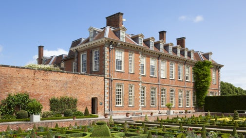 The Parterre in July at Hanbury Hall and Gardens, Worcestershire